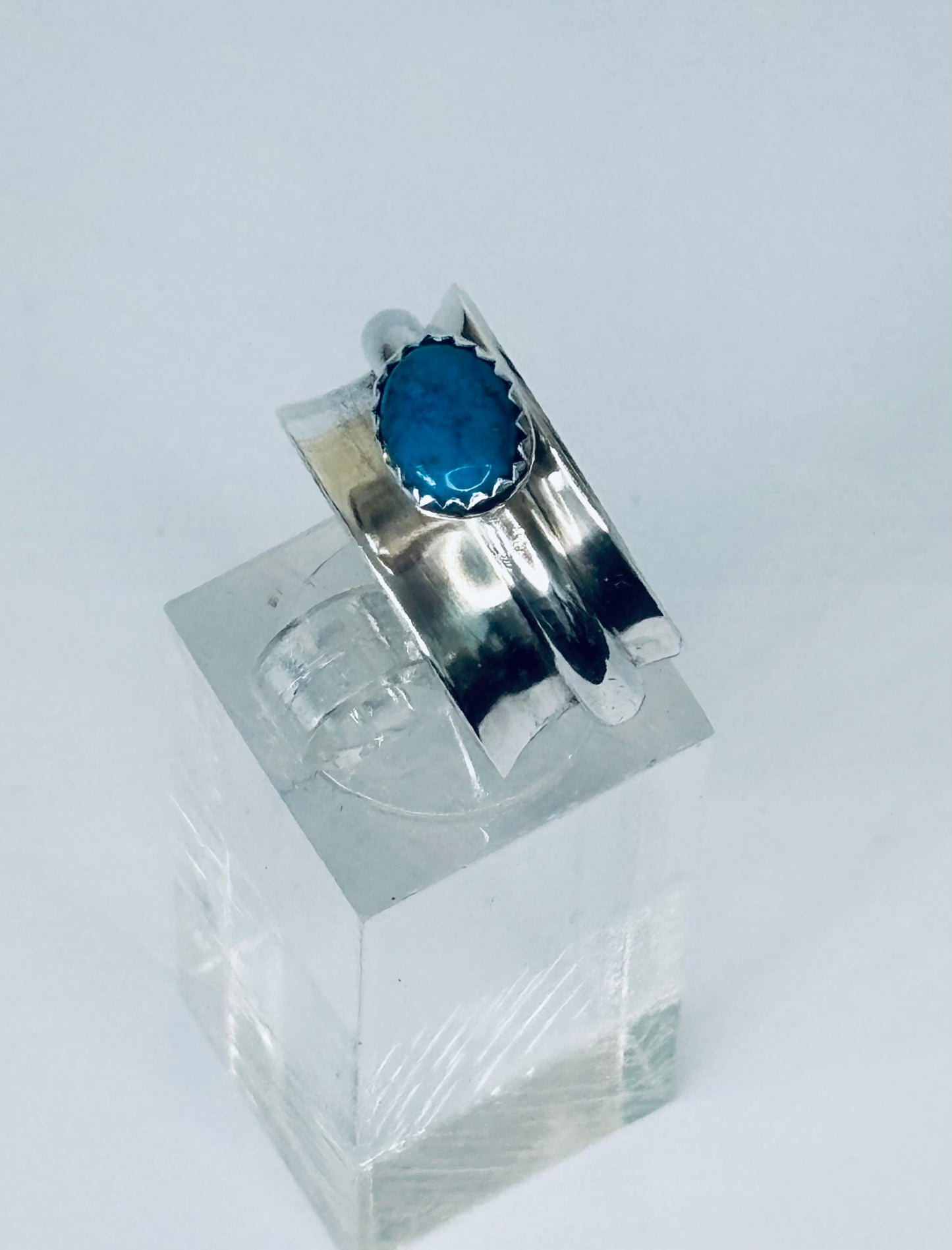 Blue Orbit Spinner Ring