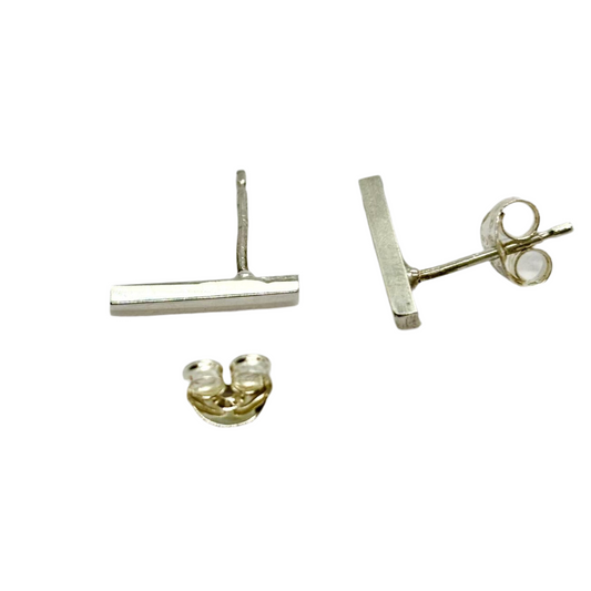 Silverslash Studs Ear Rings