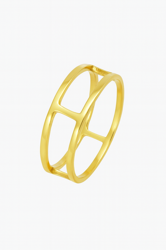 Golden Cage Ring