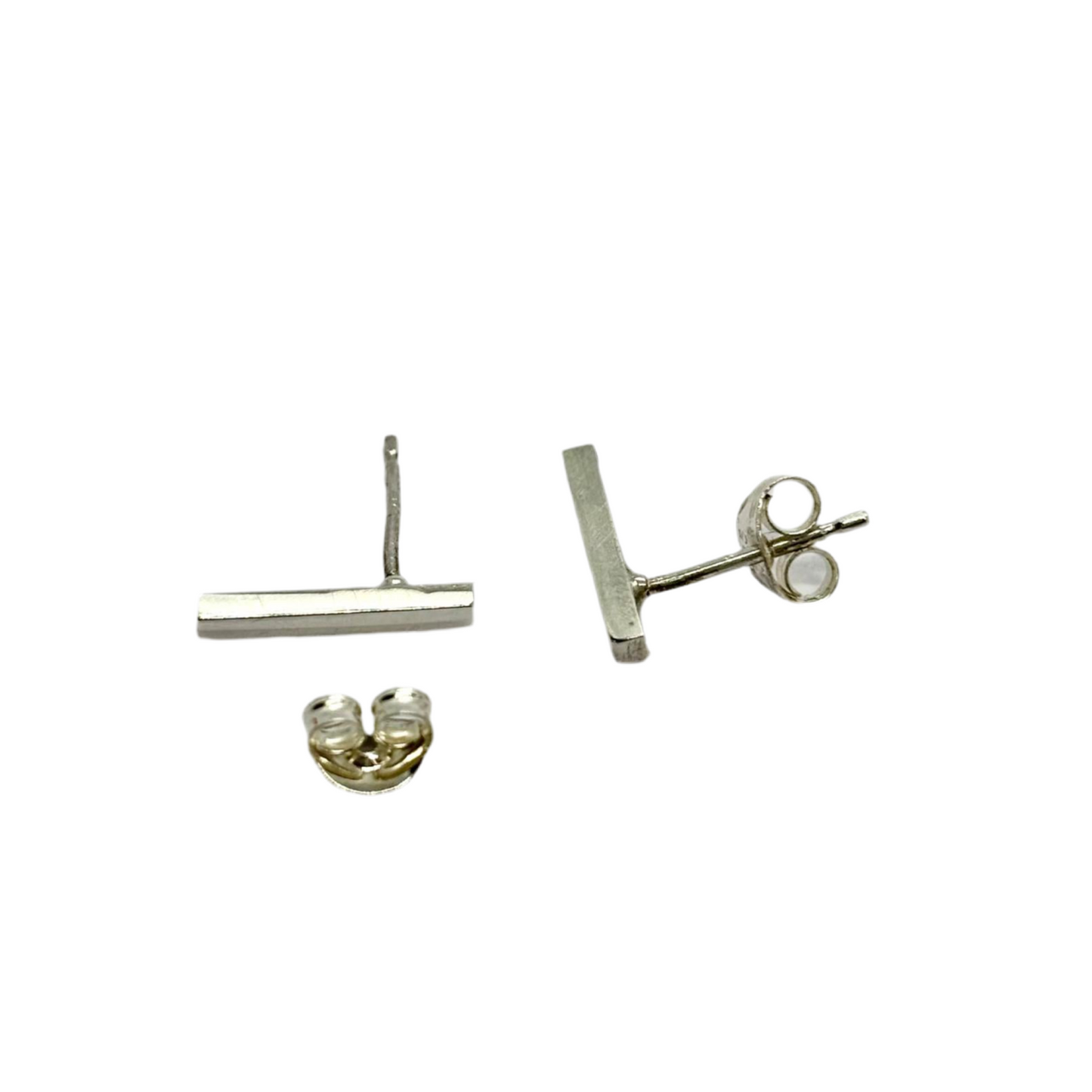 Silverslash Studs Ear Rings