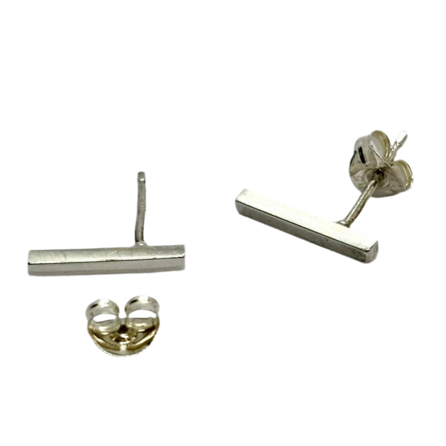 Silverslash Studs Ear Rings