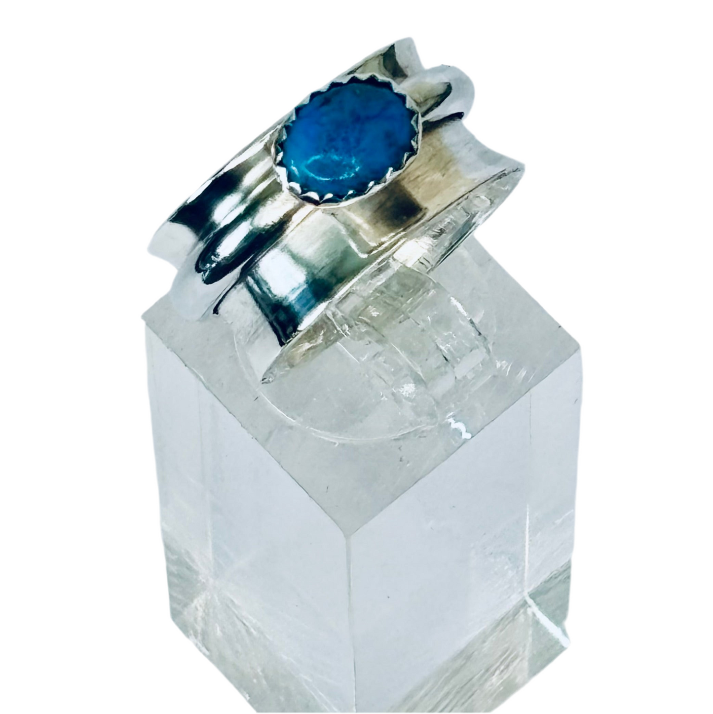Blue Orbit Spinner Ring