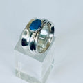 Blue Orbit Spinner Ring
