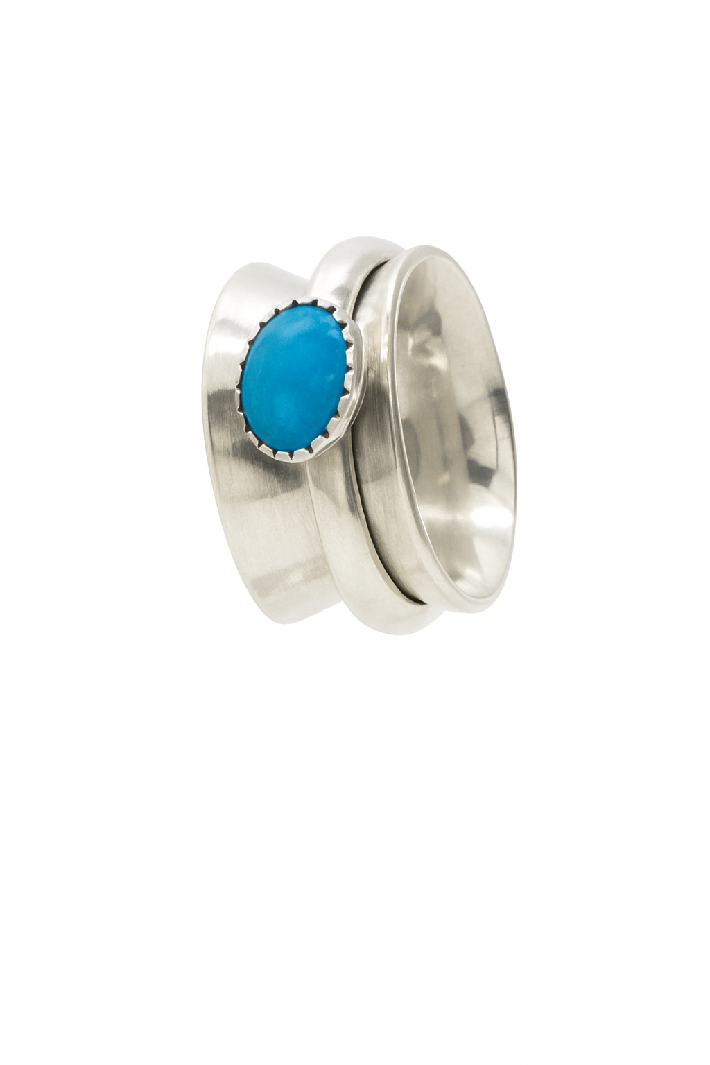 Blue Orbit Spinner Ring