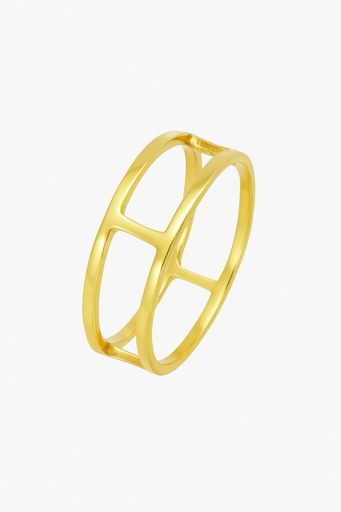 Golden Cage Ring