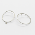 Silver Halo Ear Rings