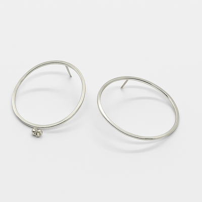 Silver Halo Ear Rings