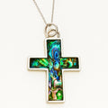 Halo Shell – Abalone Cross Pendant